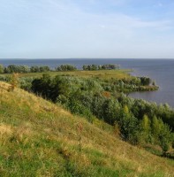 Чебоксарское водохранилище после Козьмодемьянска и впадения Ветлуги. 
